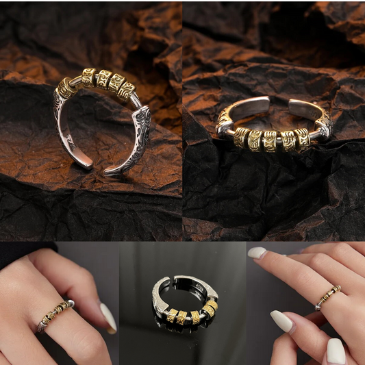 Anillo ZEN TIBETANO Antiestrés 2x1