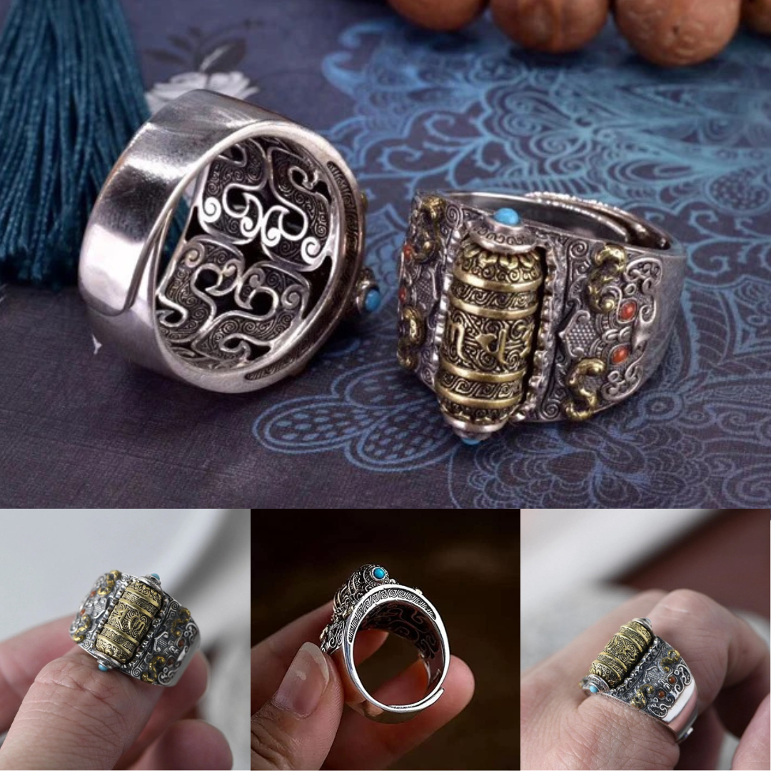 Anillo ZEN TIBETANO Antiestrés 2x1