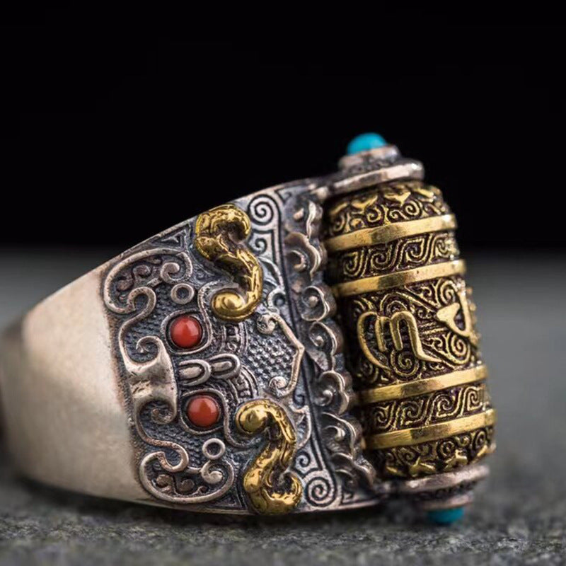 Anillo Ajustable ZEN TIBETANO - Rueda Antiestrés