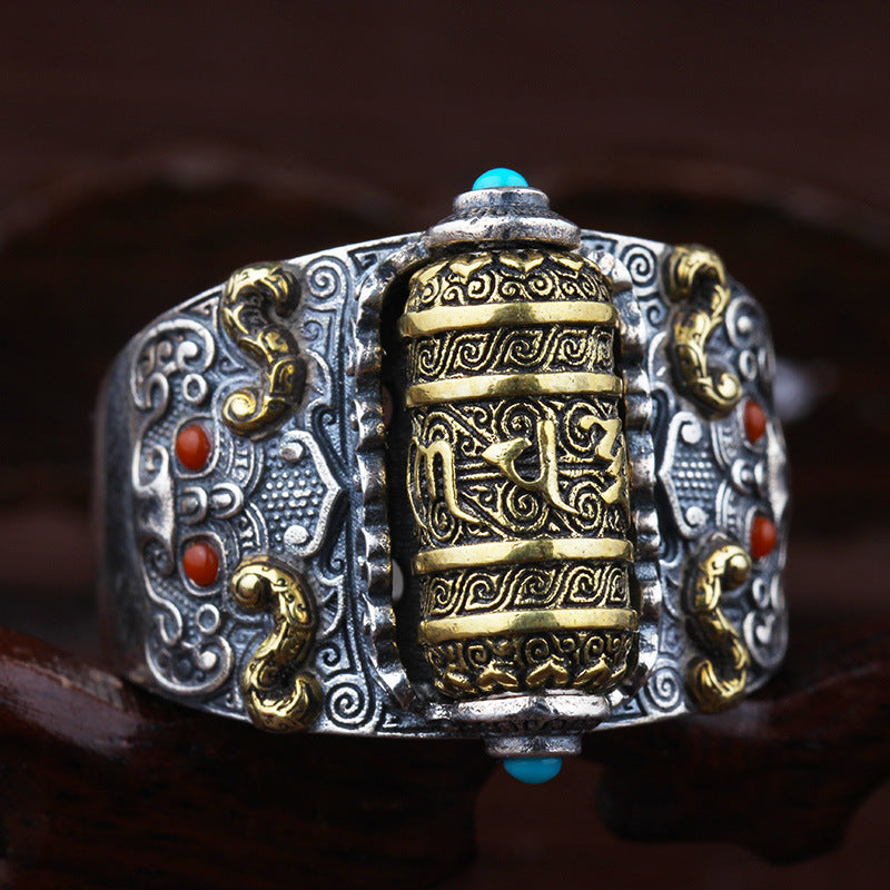 Anillo Ajustable ZEN TIBETANO - Rueda Antiestrés