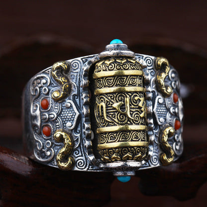 Anillo Ajustable ZEN TIBETANO - Rueda Antiestrés