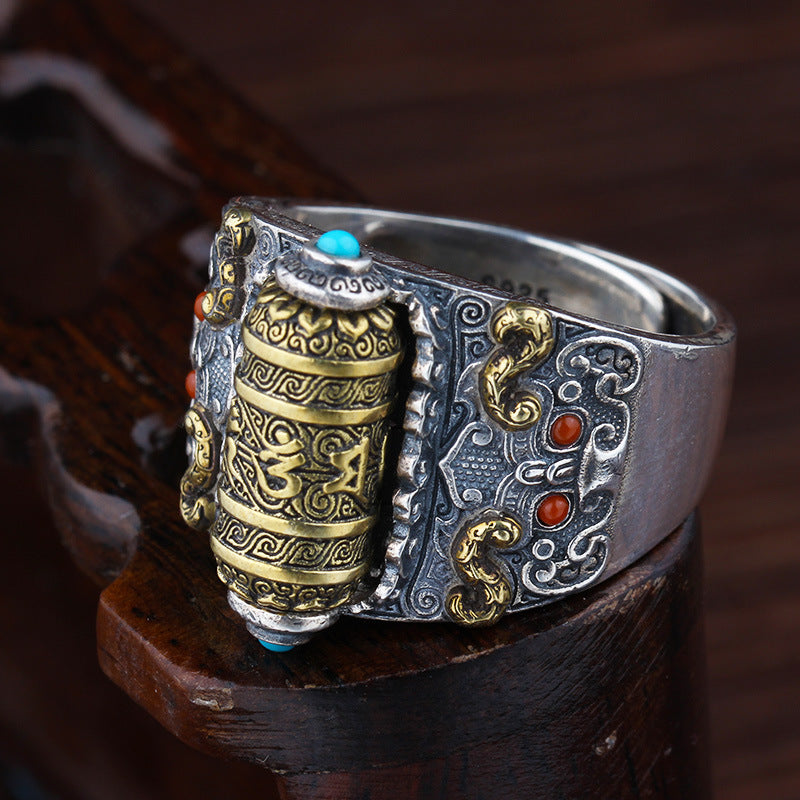 Anillo Ajustable ZEN TIBETANO - Rueda Antiestrés