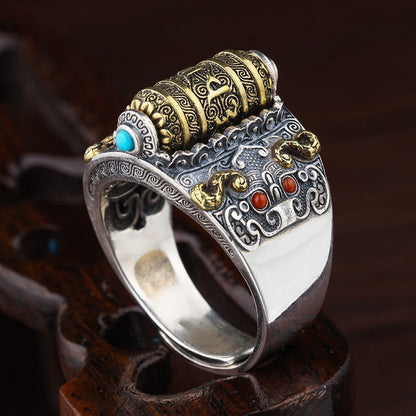 Anillo Ajustable ZEN TIBETANO - Rueda Antiestrés
