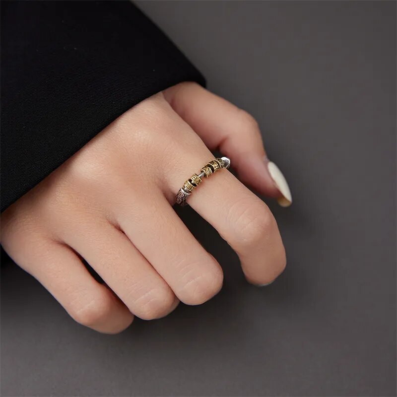 Anillo ZEN TIBETANO Antiestrés 2x1