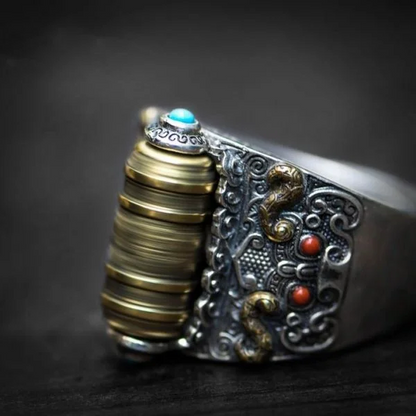 Anillo ZEN TIBETANO Antiestrés 2x1